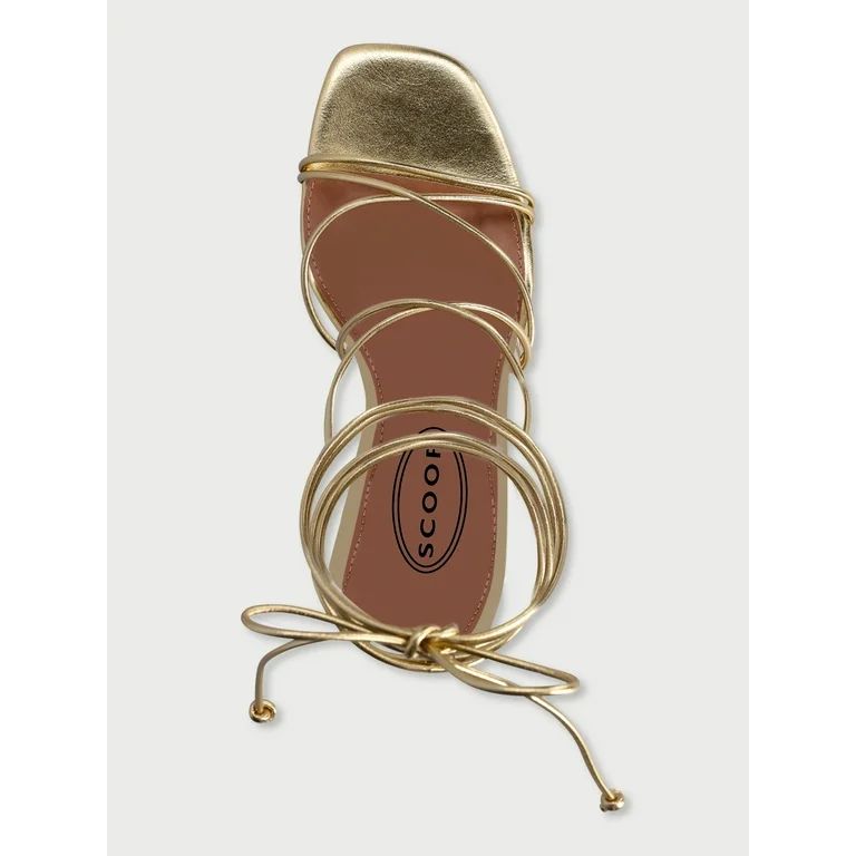 Scoop Women’s Lace Up Stiletto Heel Sandals | Walmart (US)
