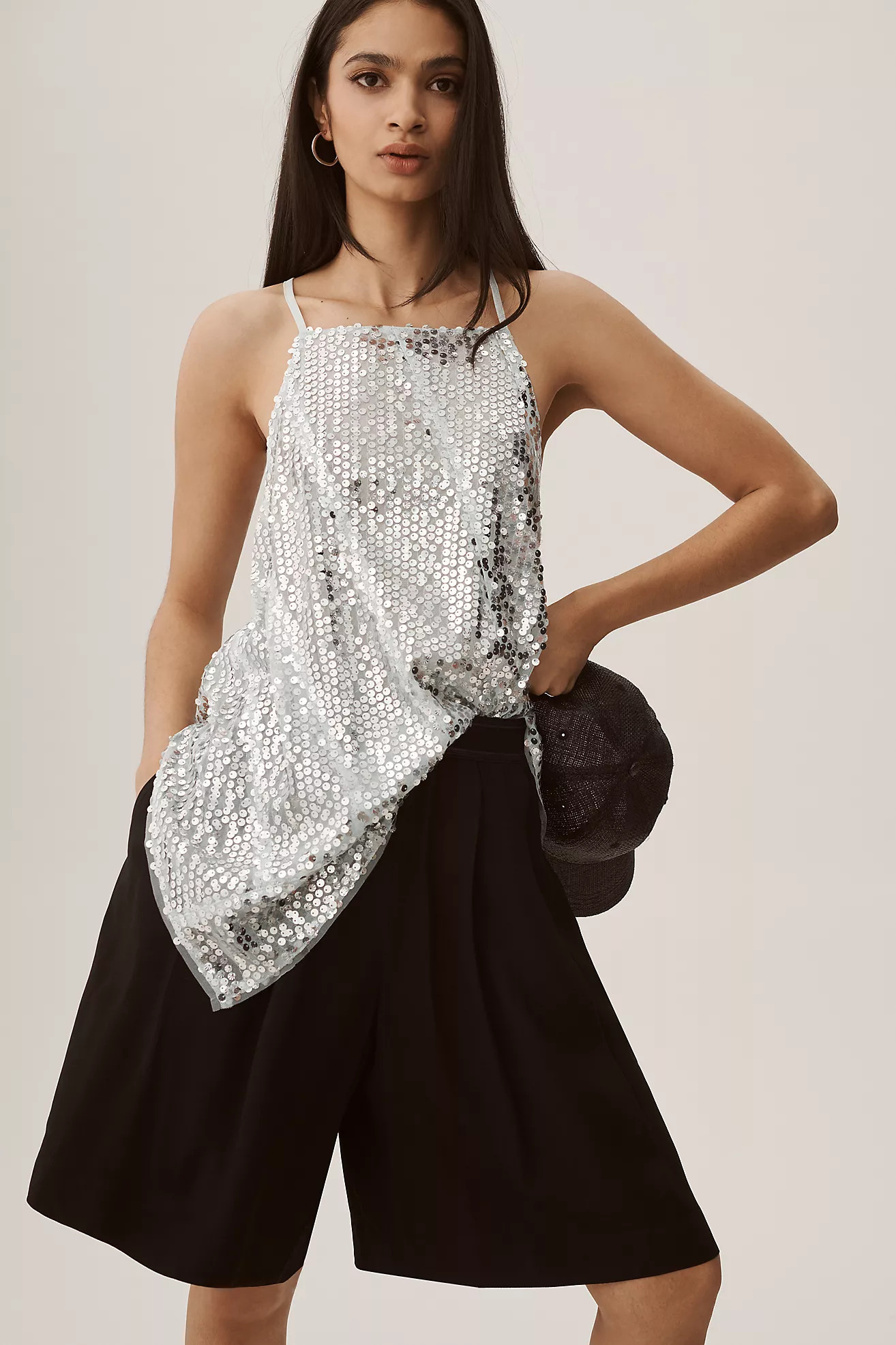 By Anthropologie Sequin Halter Tank | Anthropologie (US)