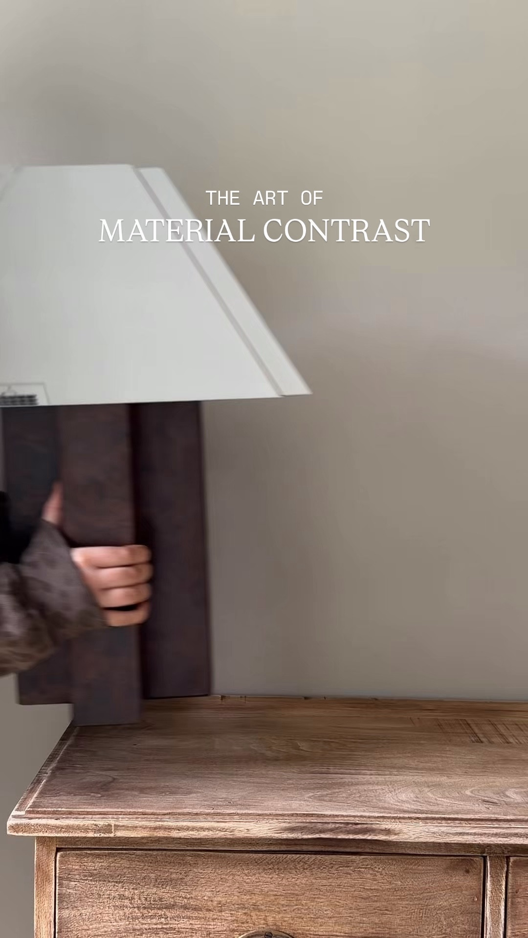 Burl & metal lamp on clearance 