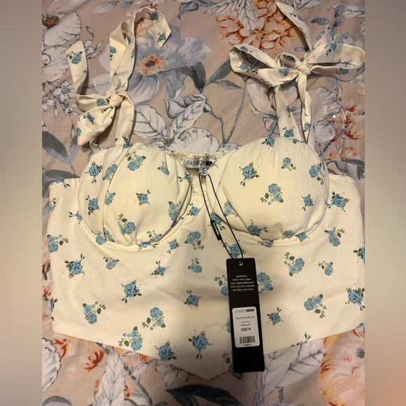 Fashion Nova cami corset with floral print | Poshmark