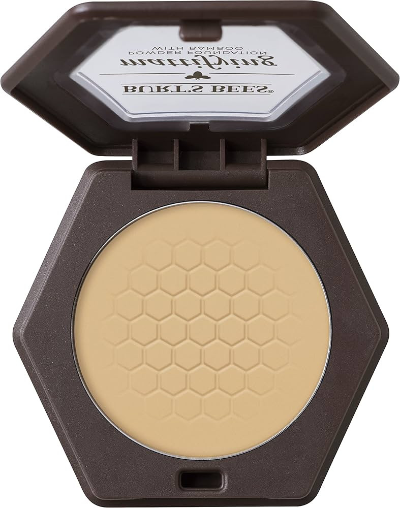 Burts Bees 100% Natural Origin Mattifying Powder Foundation, Vanilla, 0.3 Ounce, Packaging May Va... | Amazon (US)
