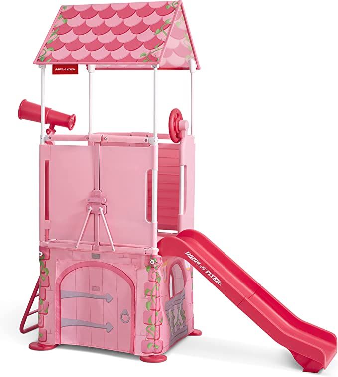 Radio Flyer Play & Fold Away Princess Castle, Toddler Climber, Ages 2-5 | Amazon (US)