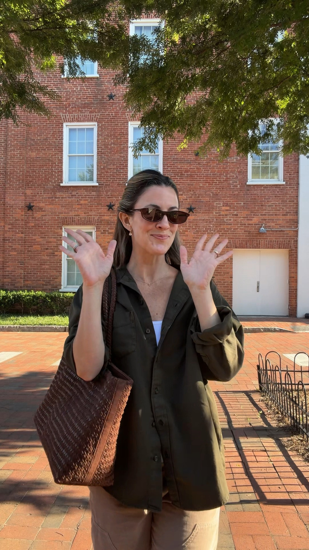 Fall transitional outfit formula!!!

Tank XS
Denim big shirt in bamboo green XSP
Corduroy Luna Pants XXSP
ballet flats 6.5

#LTKootd #LTKSeasonal #LTKmomlife