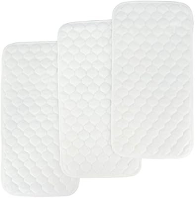 Bamboo Quilted Thicker Longer Waterproof Changing Pad Liners for Babies 3 Count by BlueSnail | Amazon (US)
