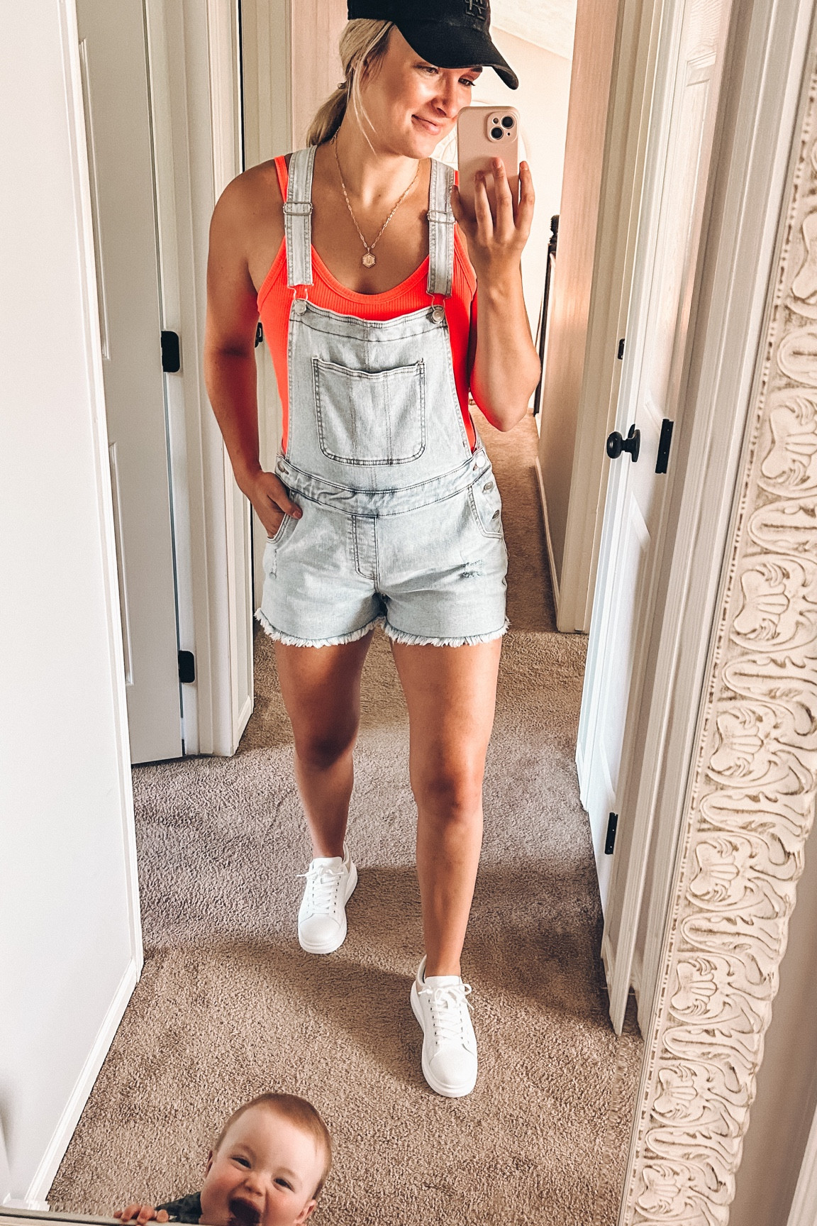 I love these overalls from Walmart and they’re less than $20!