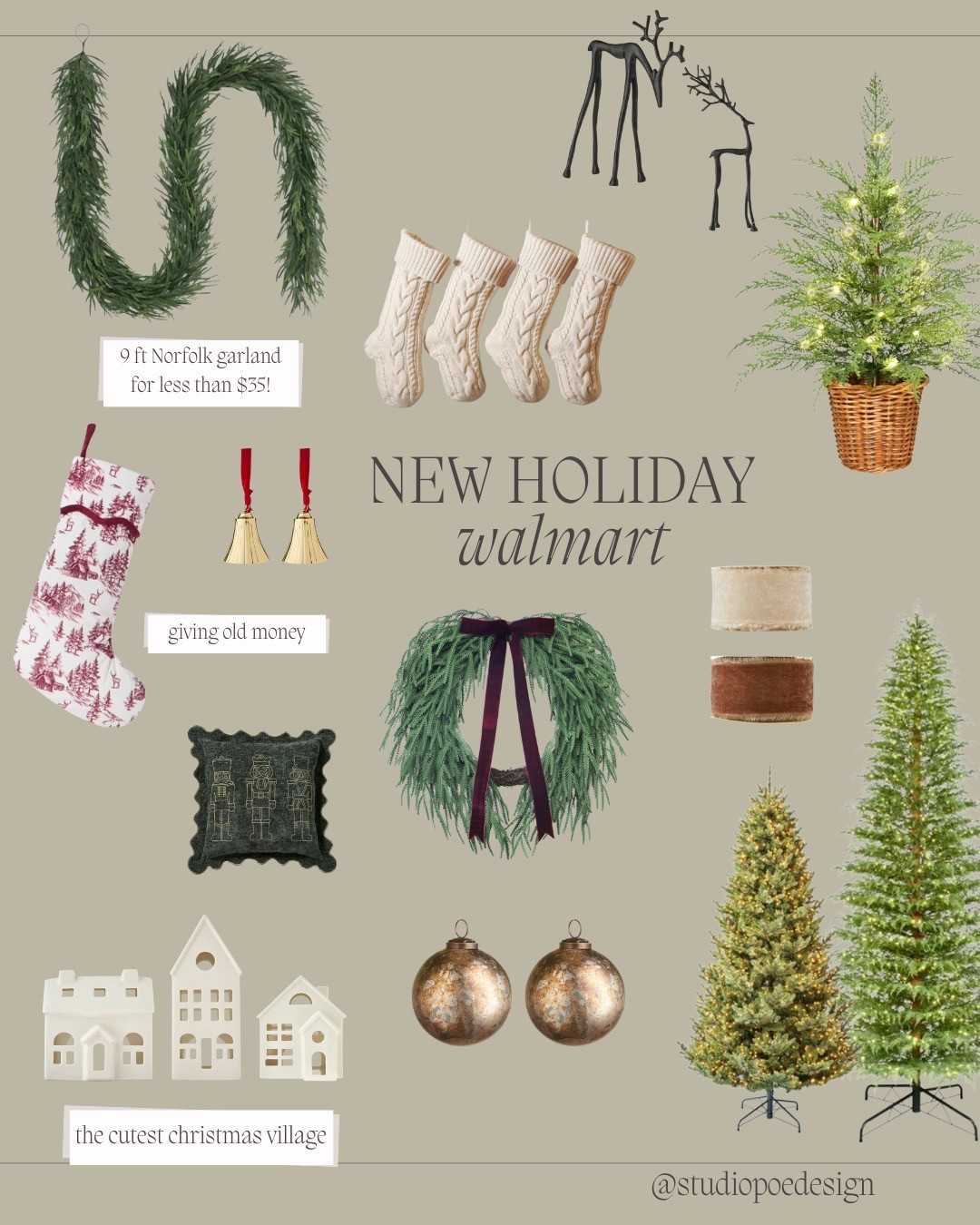 New holiday at Walmart!!

Christmas, decor, holiday decor, white village, ornaments, Christmas trees, Norfolk, garland, stockings, knit stockings, throw pillow, pre lit tree, prelit, reindeer 

#LTKFindsUnder50 #LTKSeasonal #LTKHome