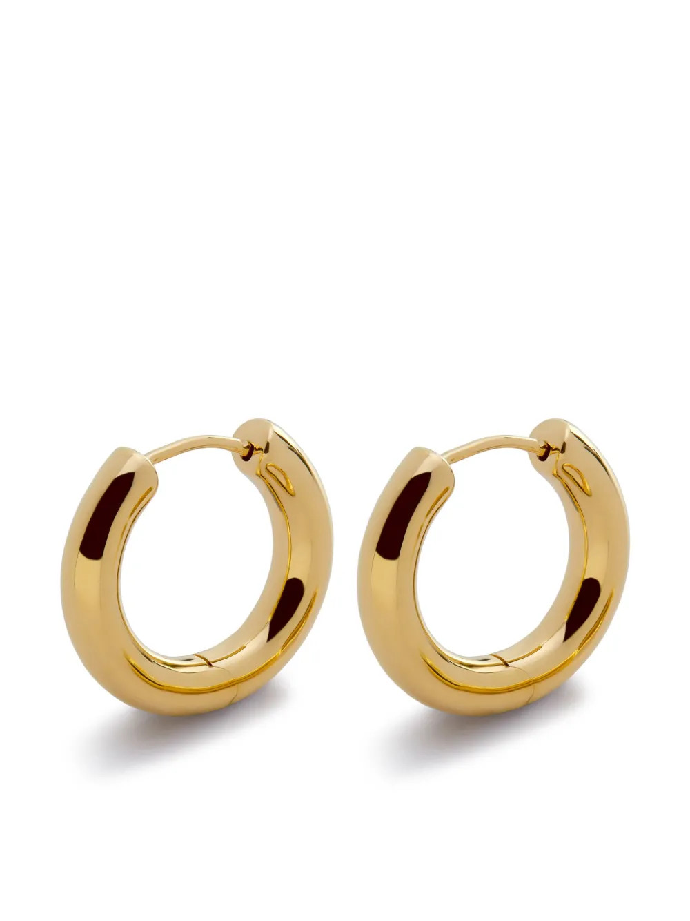 Monica Vinader Essential Small Hoop Earrings | Gold | FARFETCH AE | Farfetch Global