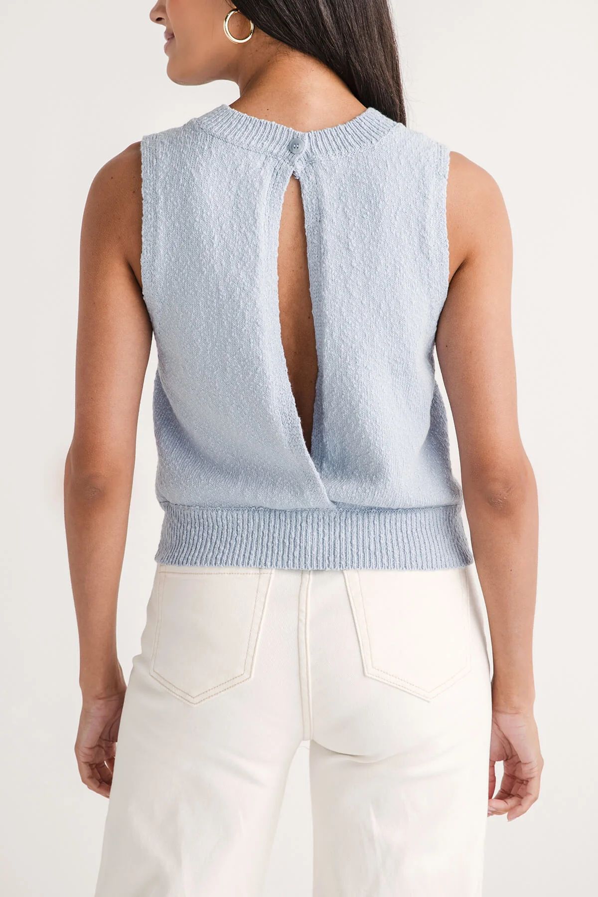 By Together Open Back Knit Top | Social Threads