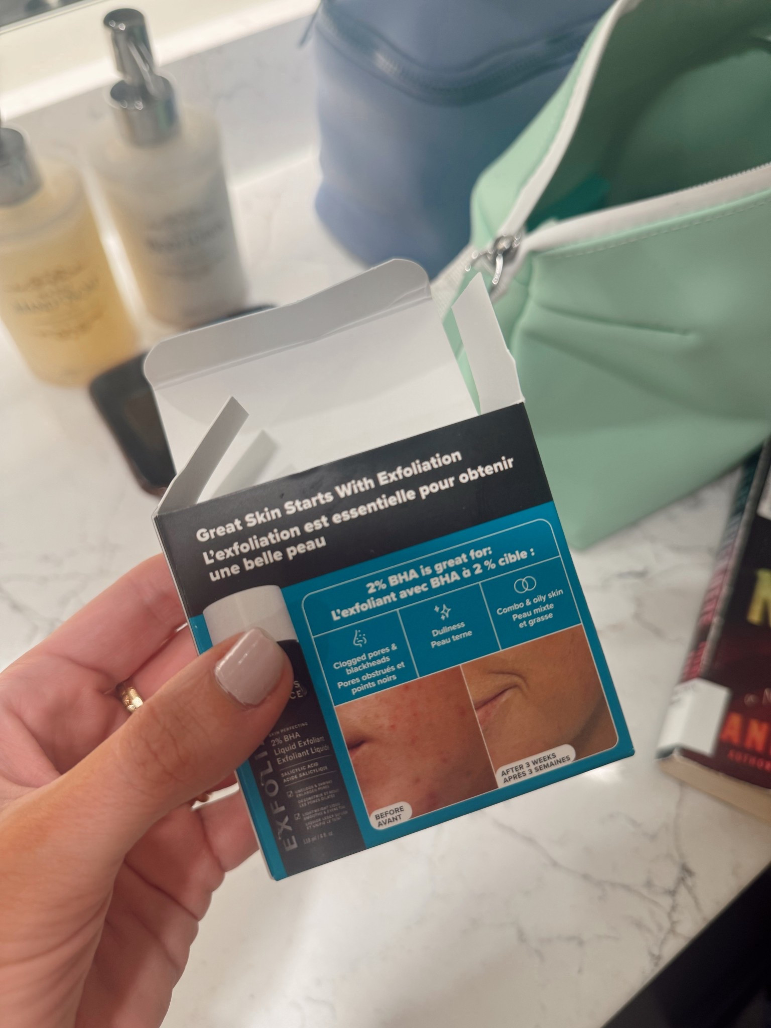 If I could name one product that changed my skin for the better in the most drastic way of all— it’s THIS! I love the wipes when I travel. I use the bottle at home. I never ever miss a day of this!! AM & PM! 