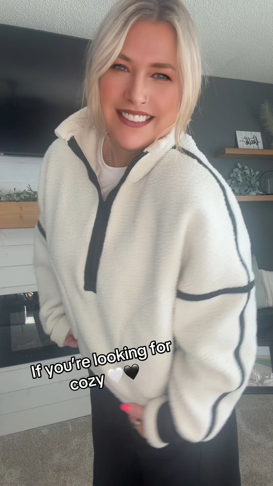 If you’re looking for a cozy, cute affordable fit this Sherpa is perfect for you! 

#LTKdayinmylife #LTKootd #LTKSaleAlert