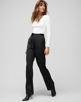 Belted Utility Wide Leg Trouser | White House Black Market