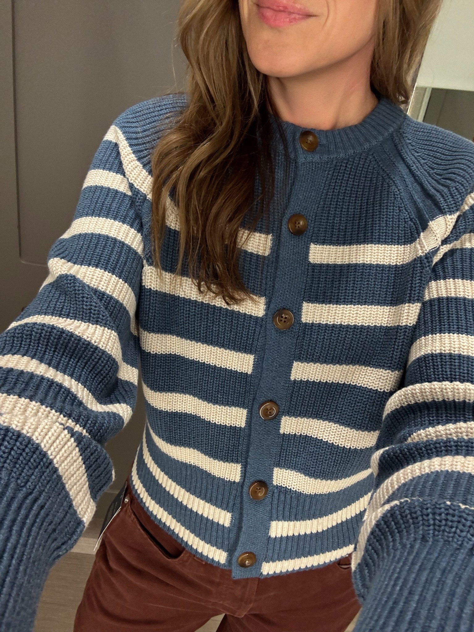 Cozy cotton stripe cardigan from @Target I love how chic and preppy this looks and the color!

#LTKOver40 #LTKootd #LTKSeasonal