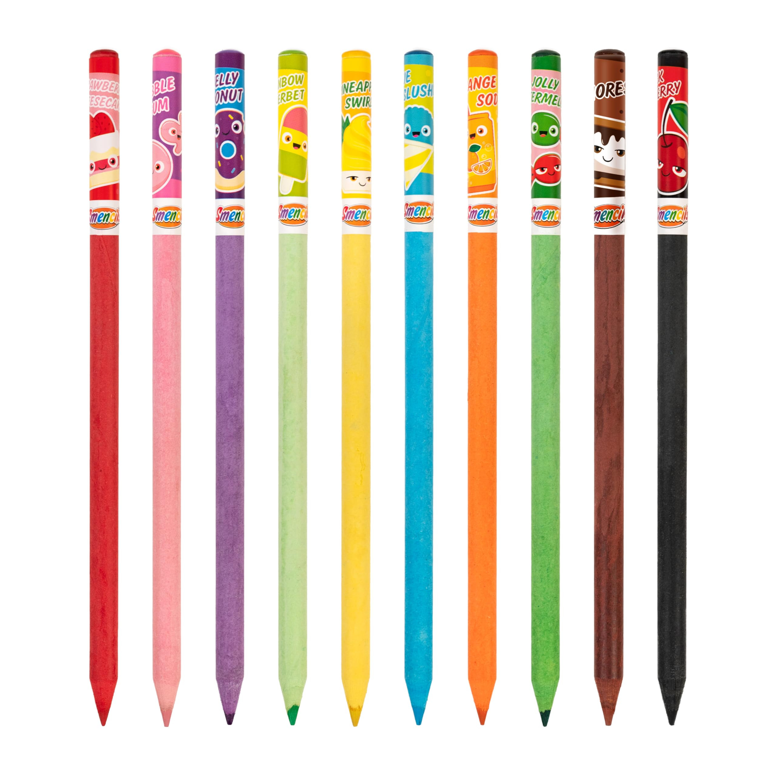 Colored Smencils - Patented Gourmet Scented Colored Pencils made from Recycled Newspapers, 10 Cou... | Amazon (US)