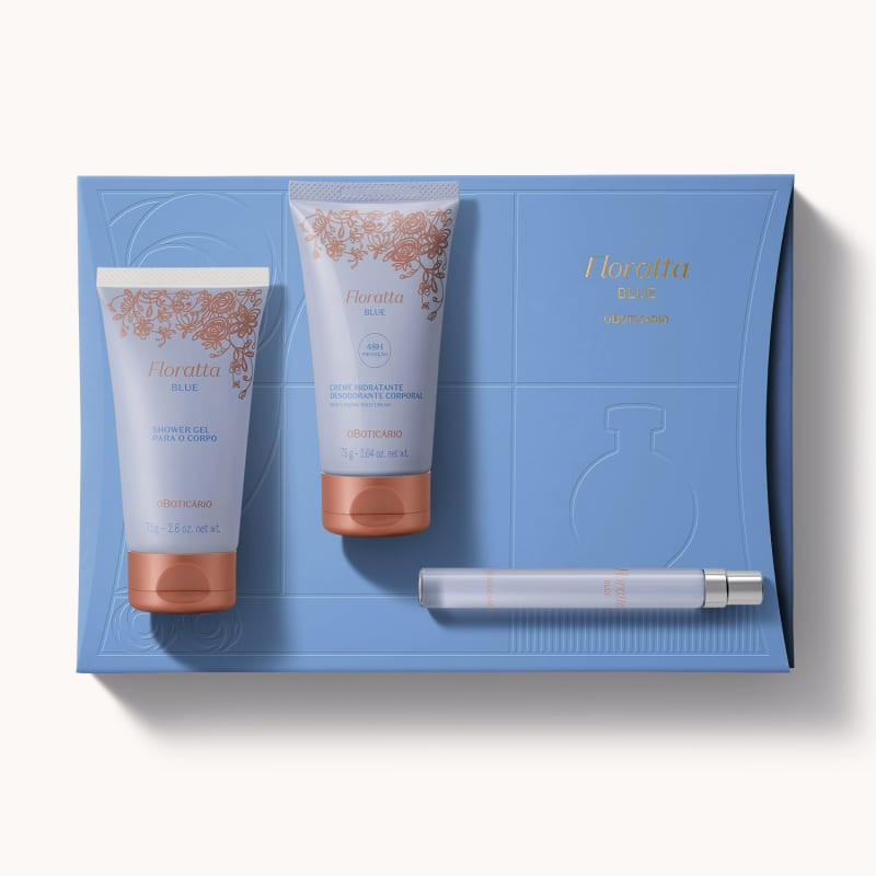 O Kit Presente Floratta Blue é ideal para presentear aquela pessoa especial com uma delicada fra... | oBoticario (BR)