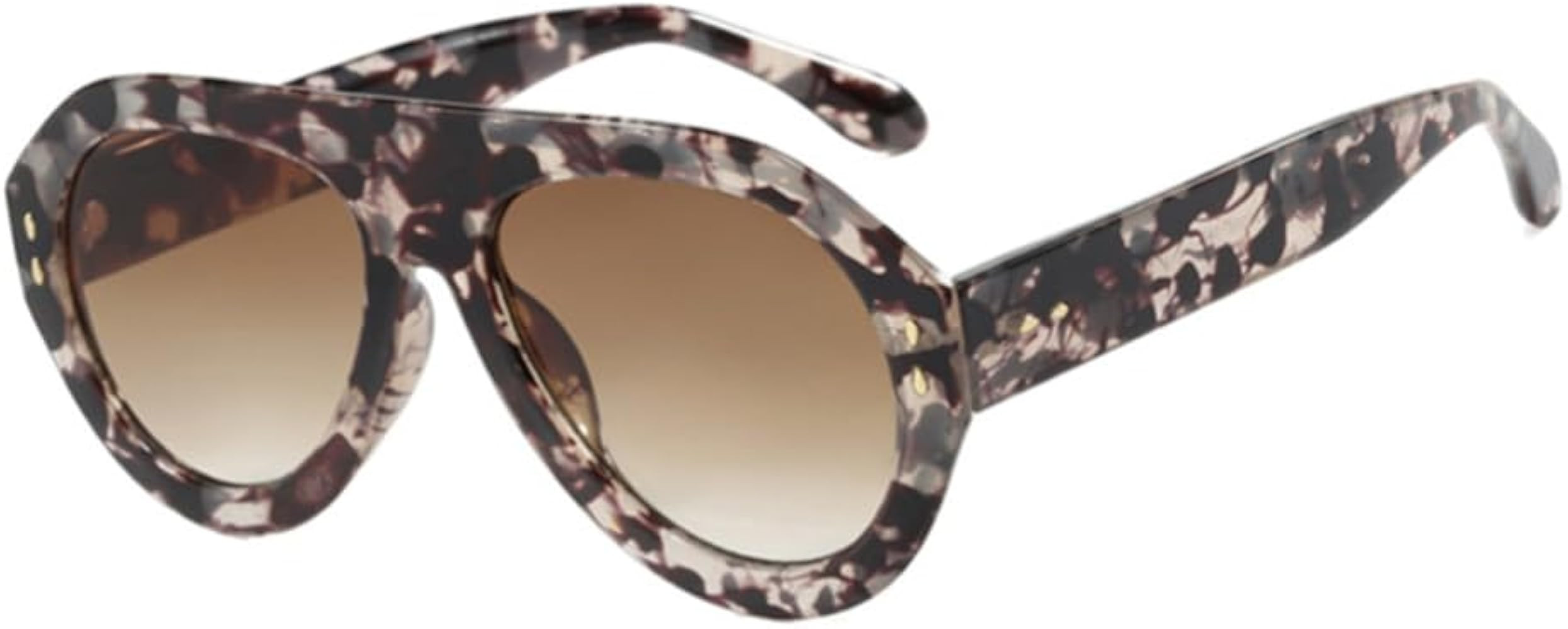 ENTHYI Pilot Sunglasses Popular Fashion Women Vintage Rivets Decoration Gradient Shades Ladies Hi... | Amazon (US)