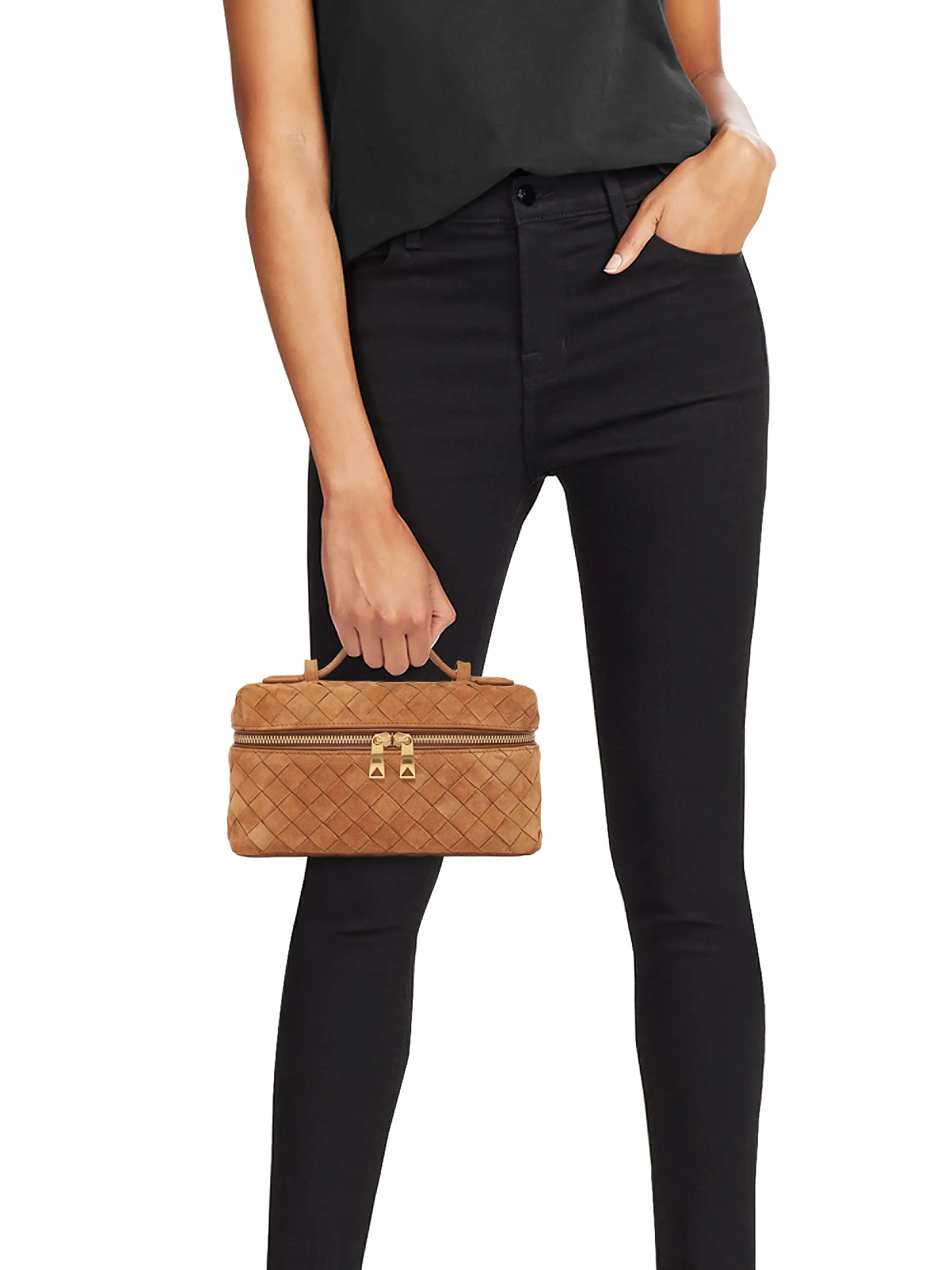 Bottega Veneta Bang Bang Intrecciato Leather Crossbody Vanity Case Bag | Saks Fifth Avenue | Saks Fifth Avenue