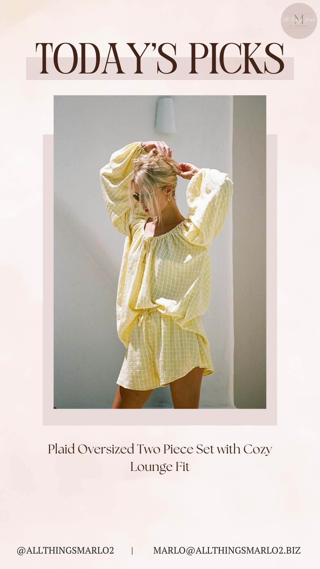 Plaid Oversized Two Piece Set with Cozy Lounge Fit 

 #LTKSeasonal #LTKWorkwear #LTKTravel