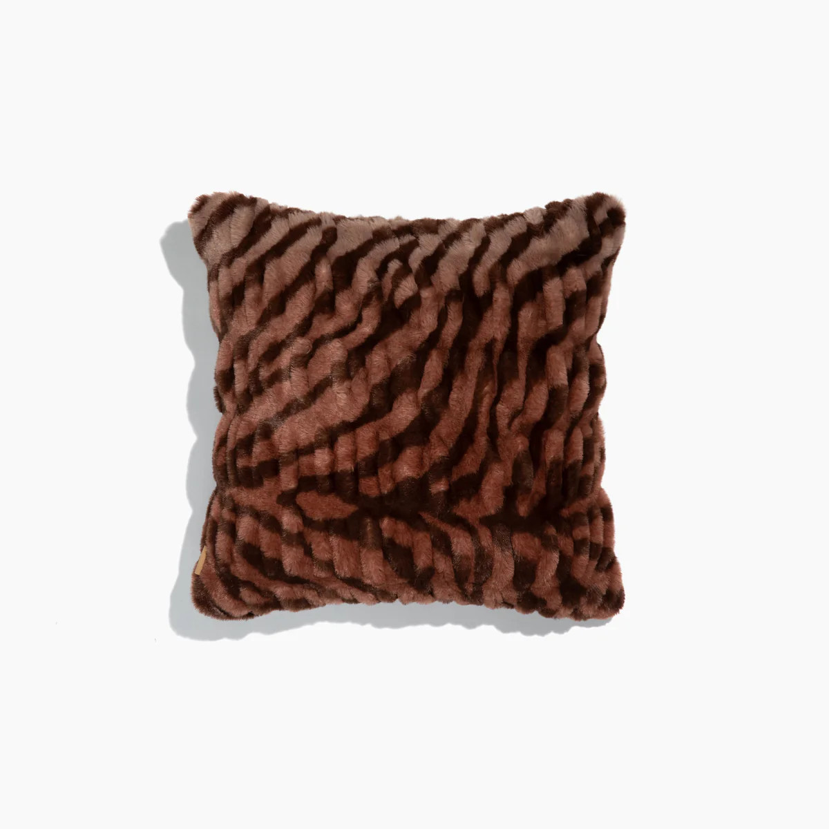 Terracotta Zebra Pillow | Lola Blankets
