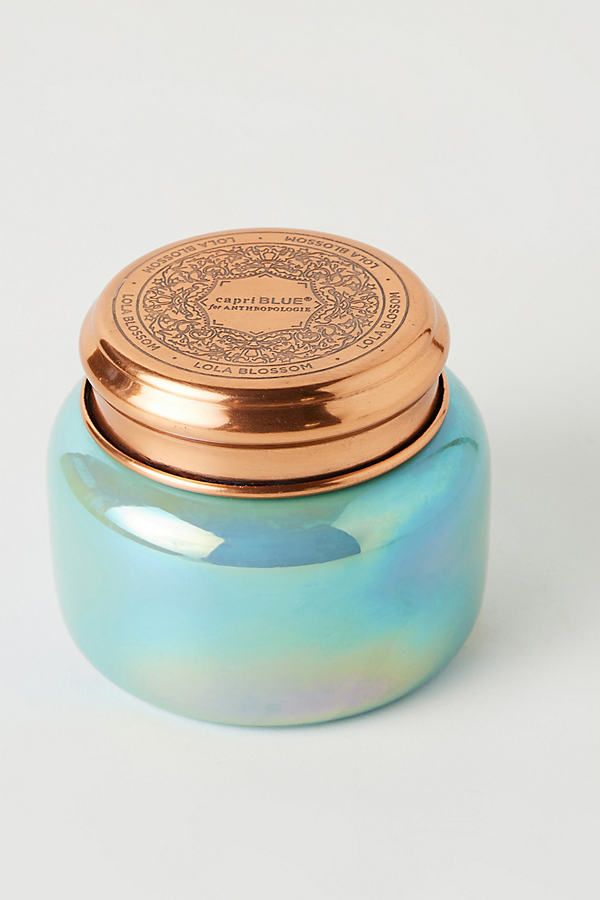 Capri Blue Iridescent Jar Candle By Capri Blue in Blue | Anthropologie (US)