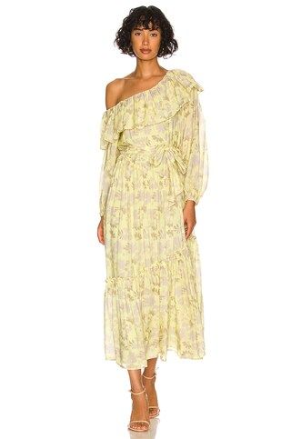 ASTR the Label Kaylani Dress in Yellow Grey Floral from Revolve.com | Revolve Clothing (Global)