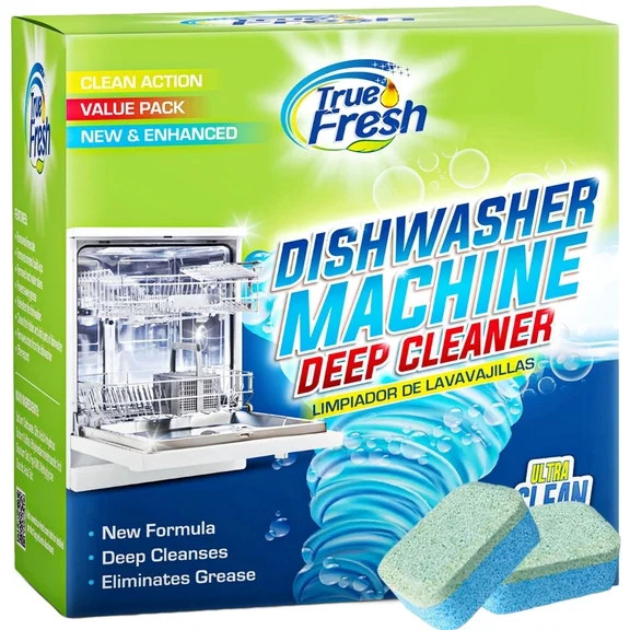 True Fresh Dishwasher Cleaner Tablets 18 Pack - Dishwasher Cleaner and Deodorizer to Descale, Rem... | Walmart (US)