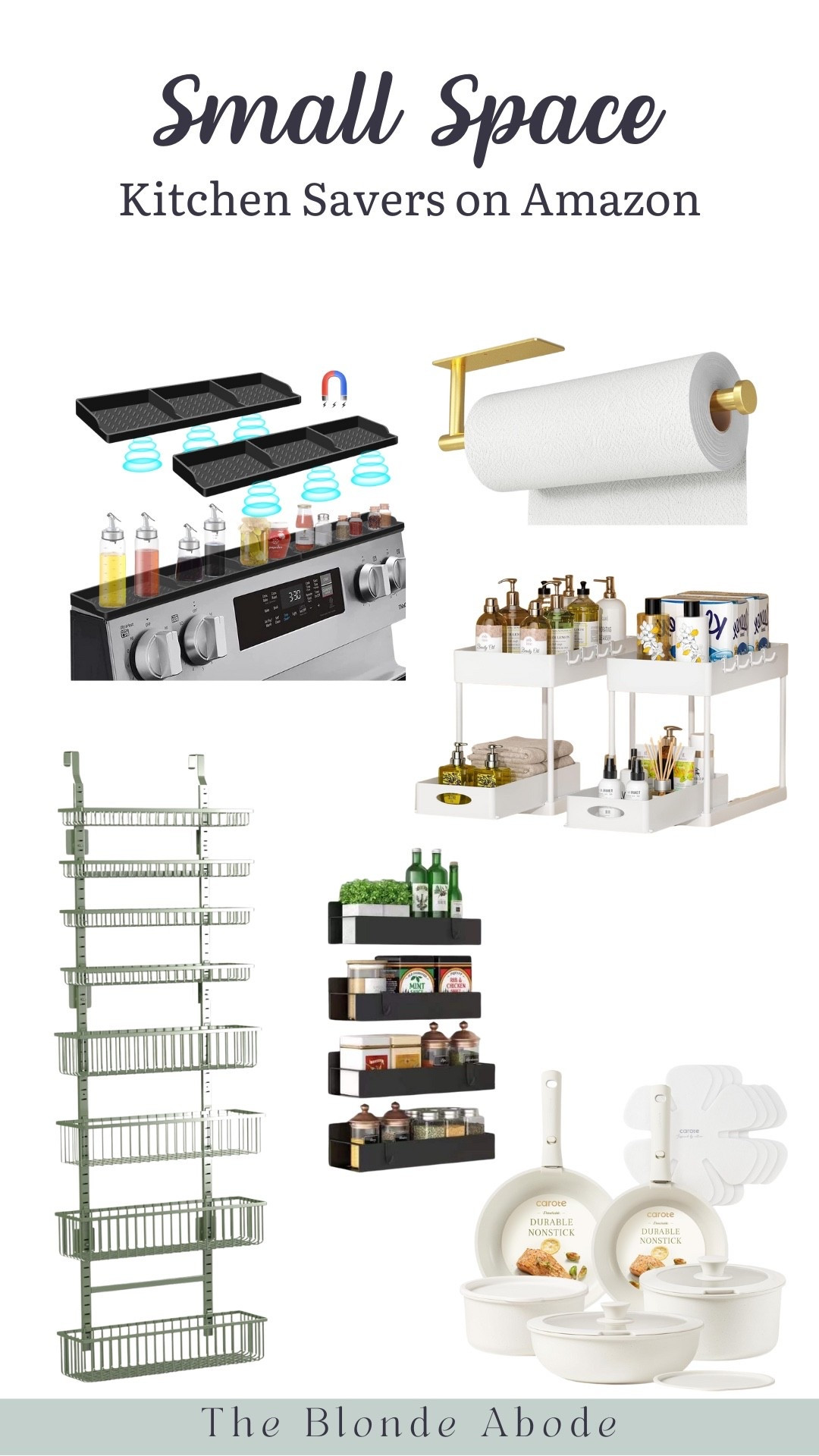 In a small apartment or home, arguably one of the most important places to maximize your space is the kitchen! Here are different tools from Amazon that will help you get the most out of your kitchen space.

#LTKHome #LTKFindsUnder50