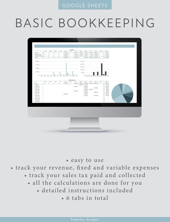 Bookkeeping Spreadsheet Small Business Bookkeeping Basic | Etsy | Etsy (US)