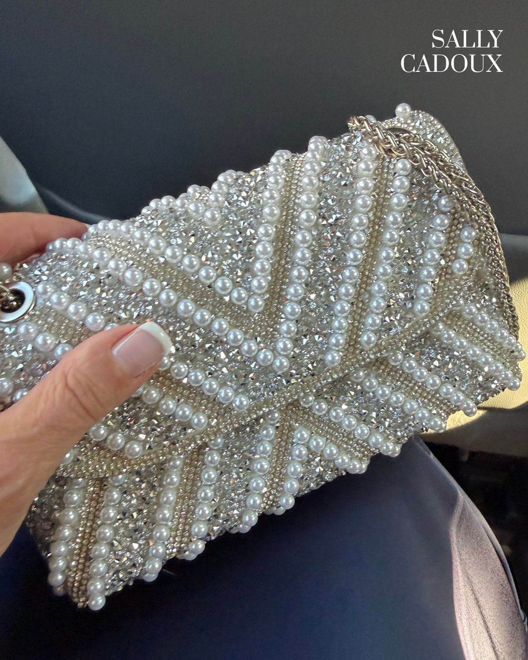 This clutch is basically a piece of jewelry that happens to hold your lipstick. ✨ The pearl and crystal beading catches every bit of light, making it the perfect finishing touch for a wedding, gala, holiday party, or any night you want to feel a little extra glamorous.
Linking these similar sparkly styles on my LTK! 

 #LTKOver40 #LTKBeauty