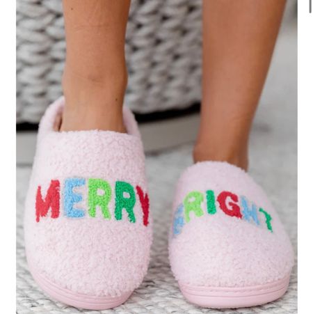 Cozy Christmas slippers holidays 

#LTKfindsunder50 #LTKHolidaySale #LTKhome