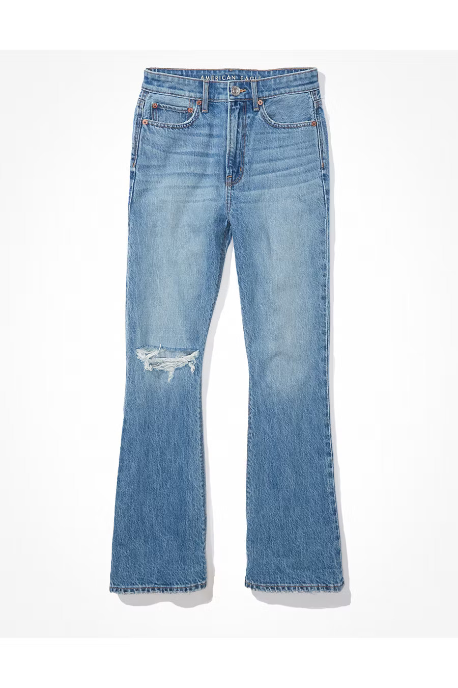 AE Ripped Highest Waist '90s Flare Jean | American Eagle Outfitters (US & CA)