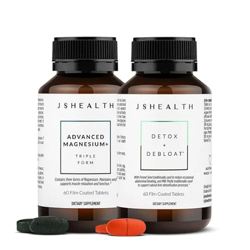 JSHealth Vitamins Bloating Bundle - Includes Detox + Debloat Liver Health Formula & Metabolism+ Natural Energy Support | Amazon (US)