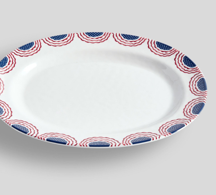 Fourth of July - ON SALE, serving platter; I love the bunting edges 


#hosting #potterybarn #july4th #salefinds #LTKHome #under25 #budgetfriendly 

#LTKSaleAlert #LTKParties #LTKFindsUnder50