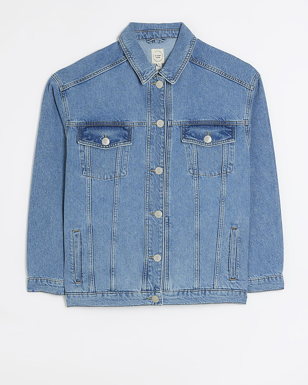 Blue trucker denim jacket | River Island (UK & IE)