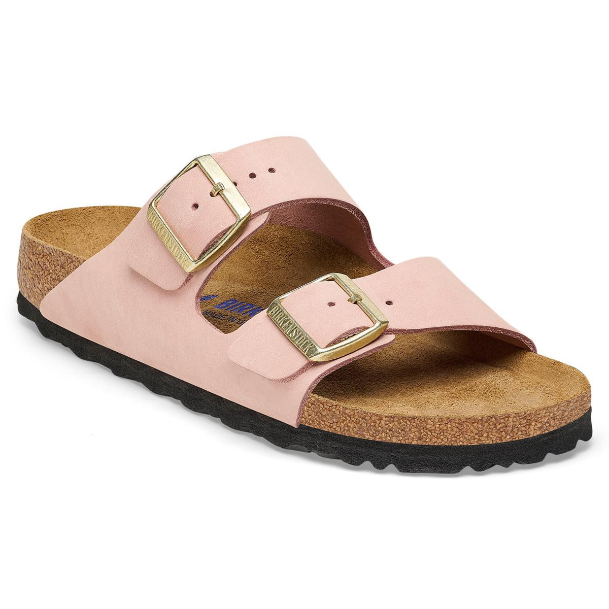 Birkenstock Arizona Soft Footbed Nubuck Leather Sandal | HSN