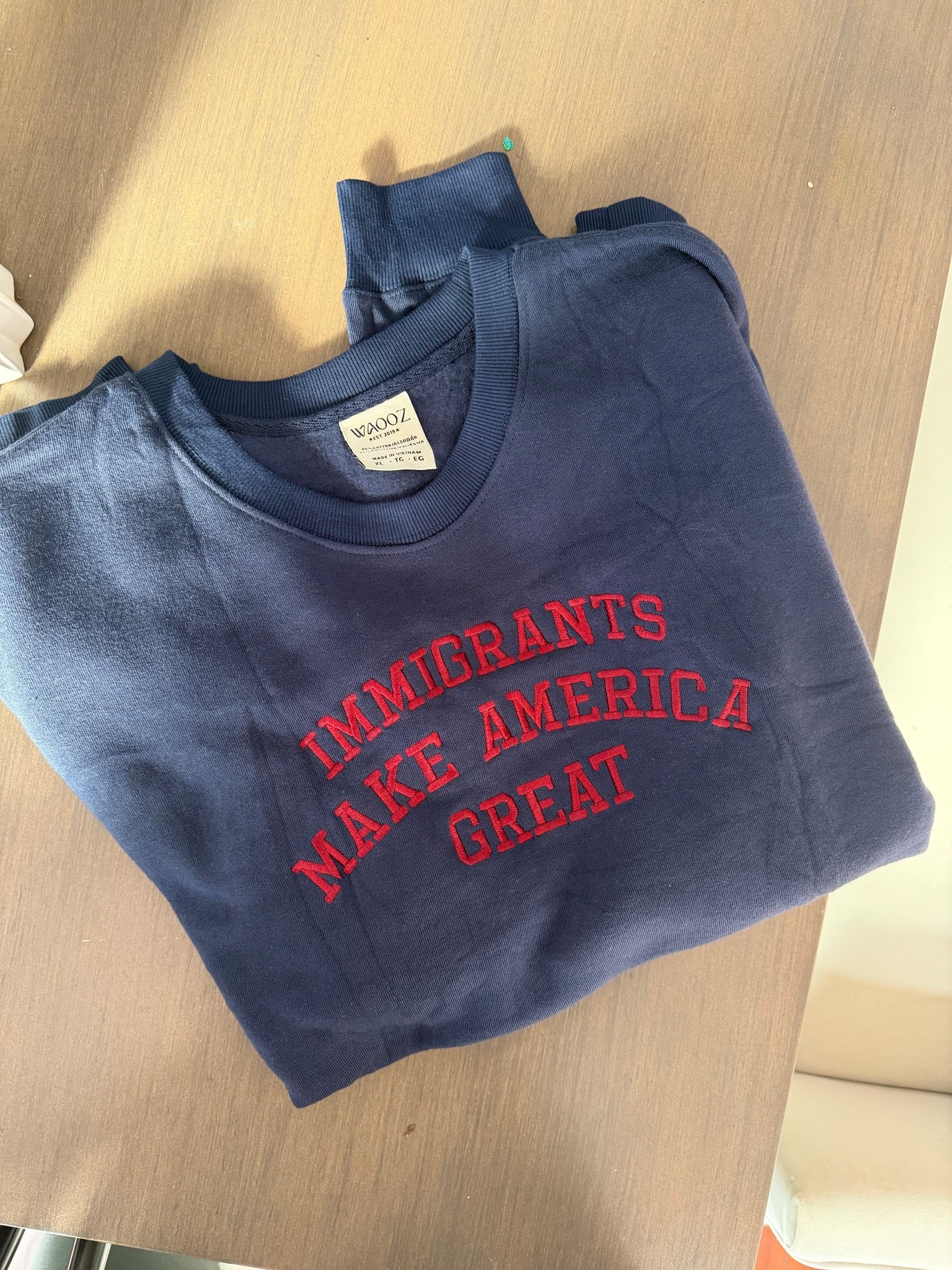 immigrants make America great sweatshirt 

#LTKActive #LTKootd #LTKSaleAlert