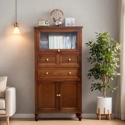 Solid wood multifunctional storage bookcase | Wayfair North America