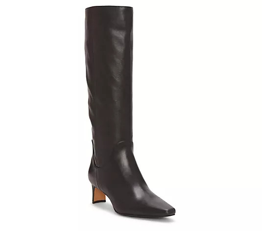 Make Your Selection: Vince Camuto Leather Wide Calf Tall Boots- Avriah2 | QVC
