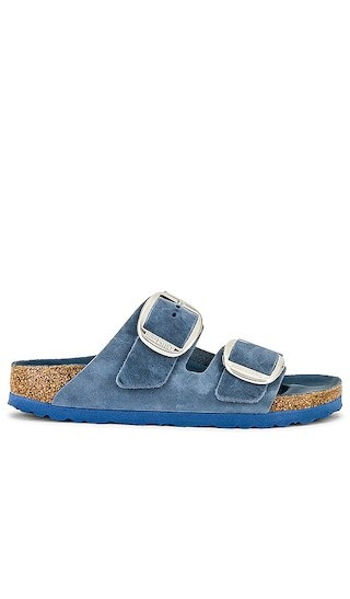 Arizona Big Buckle Sandal in Dusty Blue | Revolve Clothing (Global)