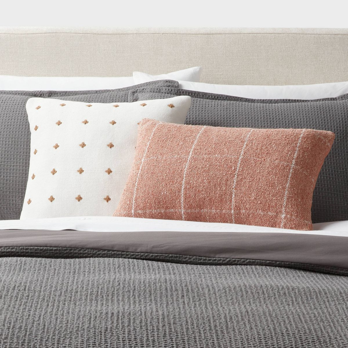 Windowpane Woven Decorative Pillow Oblong - Threshold™ | Target