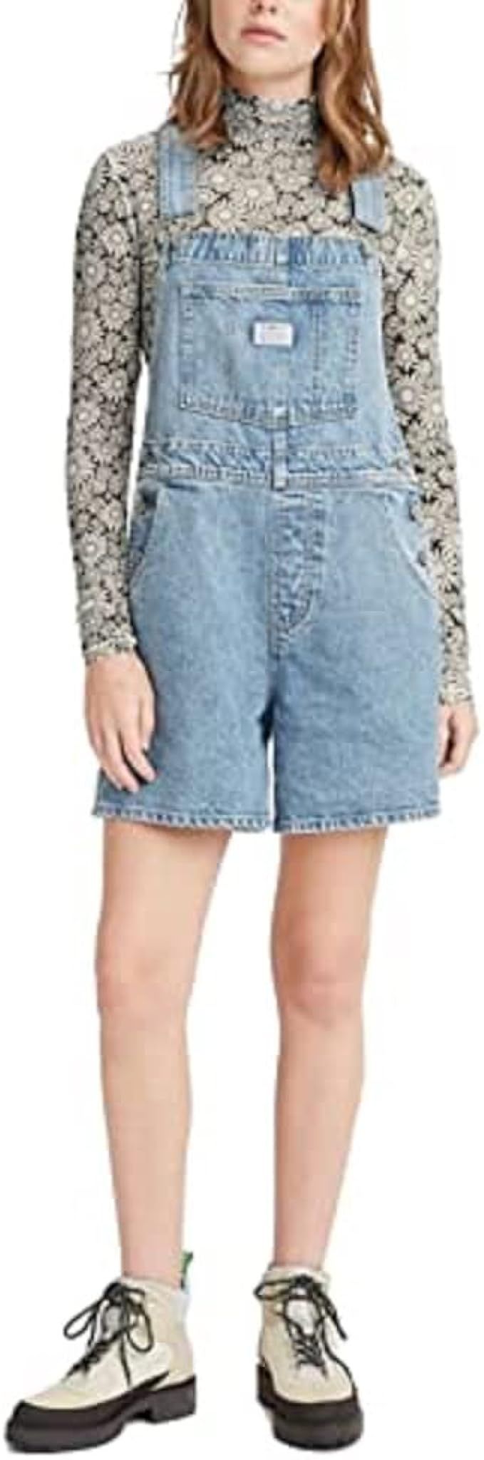 Amazon.com: Levi's Women's Vintage Shortalls, Mini Indigo - Light Indigo, Large : Clothing, Shoes... | Amazon (US)