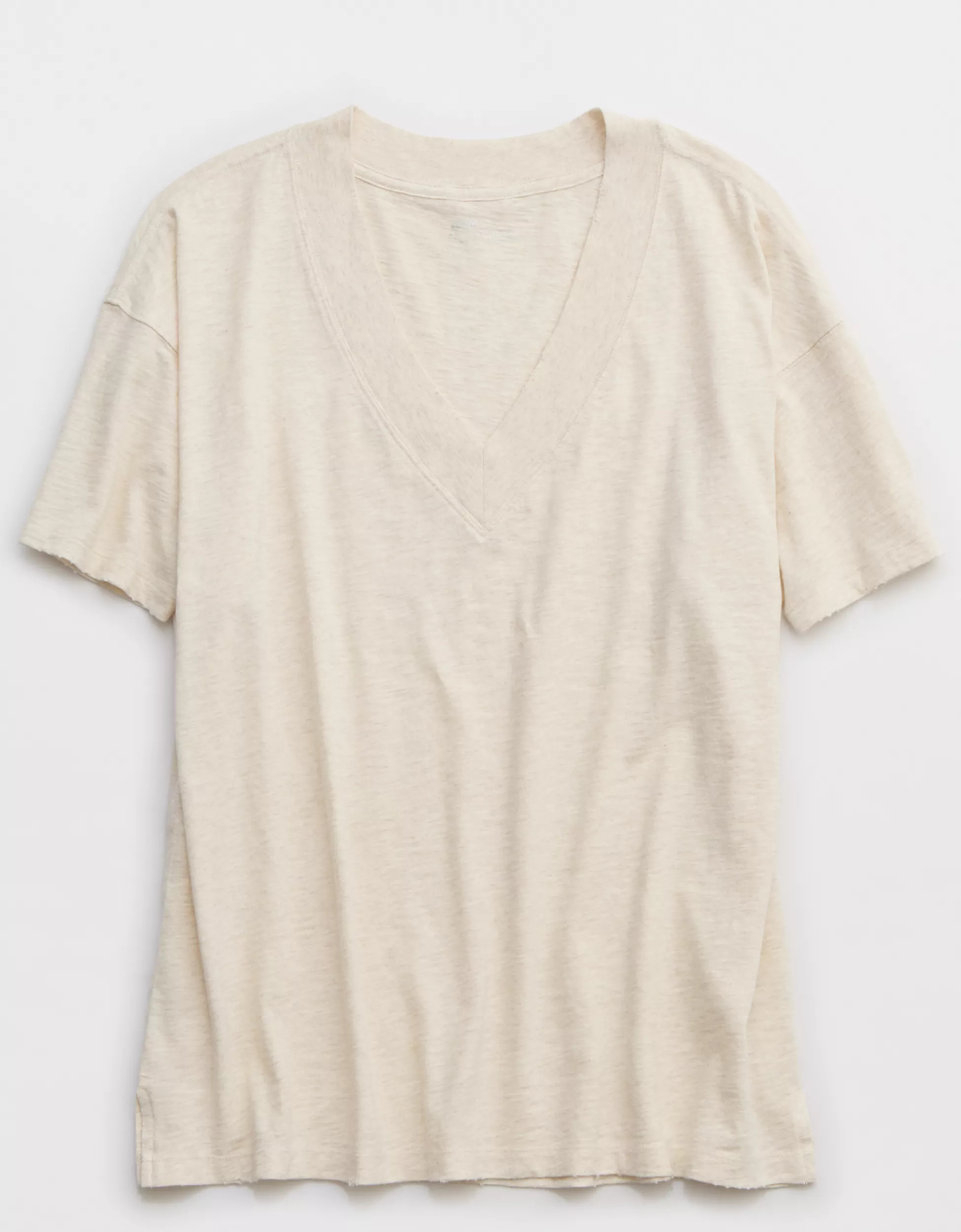 Aerie Extreme V-Neck Oversized Boyfriend T-Shirt | Aerie