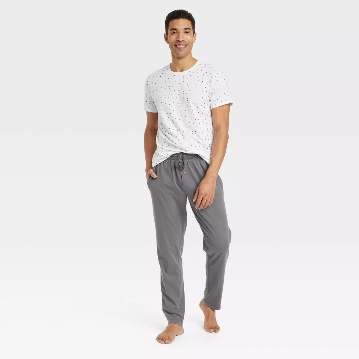 Men's 2pc Micro Knit Pajama Set - Goodfellow & Co™ White | Target