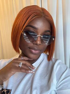 BTF-0157: Cat Eye Rimless Unisex Vintage Sunglasses Light Tinted UV400 Lens | eBay UK