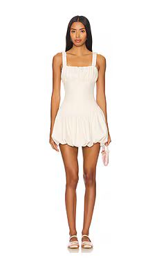 MORE TO COME Blair Mini Dress in Cream from Revolve.com | Revolve Clothing (Global)