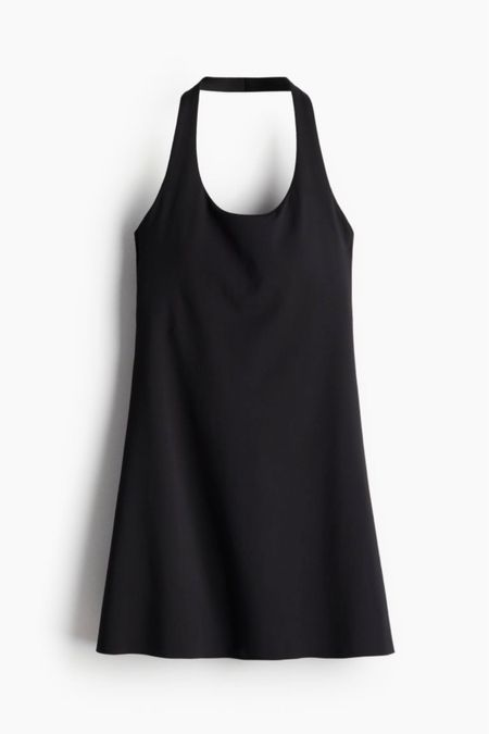 Black halter neck tennis dress 

#LTKfindsunder50 #LTKstyletip #LTKSeasonal