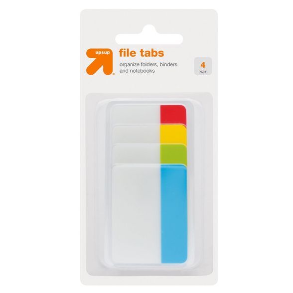 File Tabs 4 Pads 36ct Tabbed Multicolor - up & up™ | Target