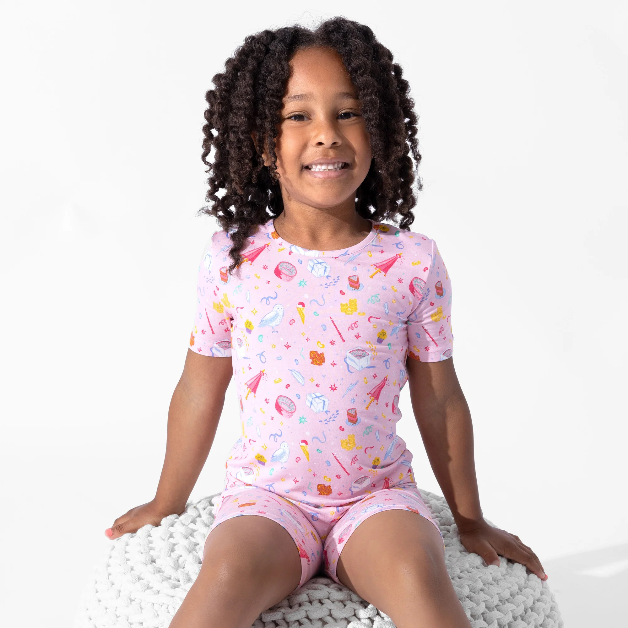 Happee Birthdae Harry Bamboo Kids Pajama Short Set | Bellabu Bear