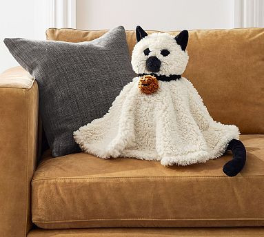 Cleo The Cat Ghost Shaped Pillow | Pottery Barn (US)