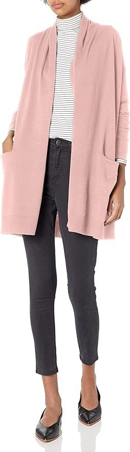 Amazon Brand - Daily Ritual Women's Fine Gauge Stretch Long-Sleeve Cardigan Sweater | Amazon (US)