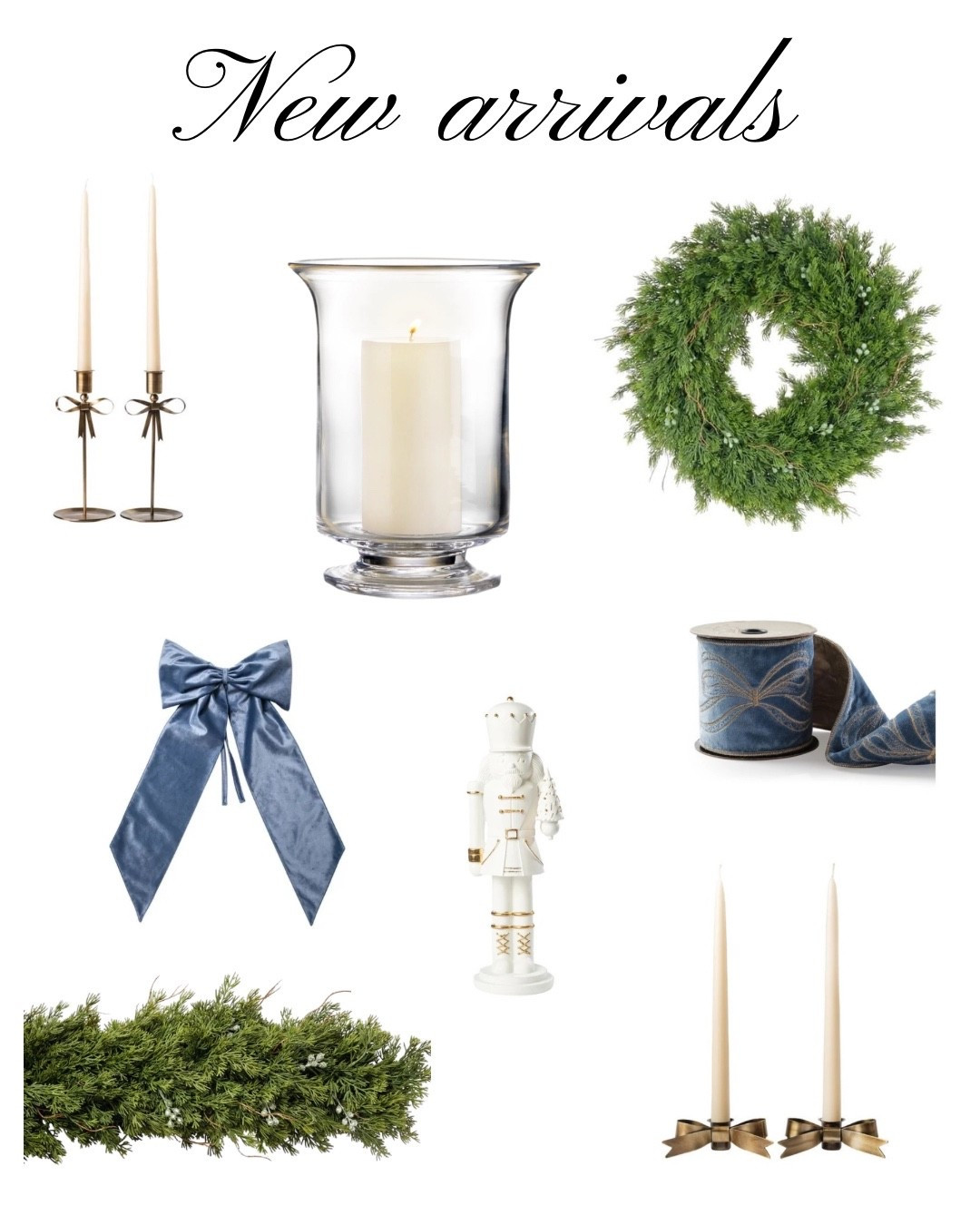The prettiest new arrivals for the holidays! Seasonal, Christmas, holiday decor, winter, living room, family room, blue and white, bows, wreath, garland, Nutcracker

#LTKHome #LTKFindsUnder50 #LTKSeasonal